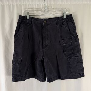5.11 Tactical Cargo Shorts Men's 36 Blue Snap Zip Utility Hiking Stretch Waist